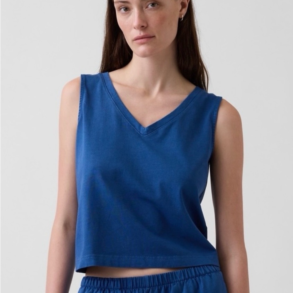 GAP Knit Crop Tank Top - size L - NWT